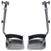 Chrome Swing Away Footrests - Use with Bariatric Sentra Heavy Duty Extra Wide