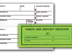 Large Print Check & Deposit Register