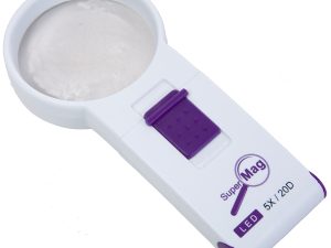 SuperMag 5X LED Lighted Pocket Magnifier - 2.4 Inch Lens