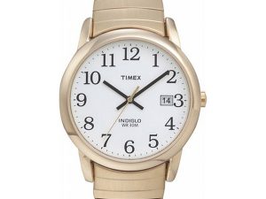 Timex Man's Gold Tone Watch with Date, Indiglo Light