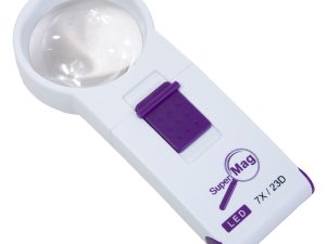 SuperMag 7X LED Lighted Pocket Magnifier - 1.9 Inch Lens