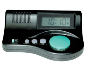 Talking Clock with EZ Talk Button - English