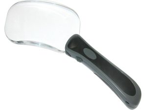 2X Carson RimFree LED Lighted Handheld Magnifier