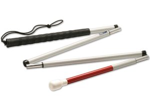 Ambutech Mobility Walking Cane: Folding Aluminum Cane (4 Section) - 36 inches