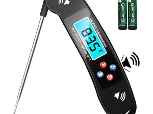 Instant Read Food Thermometer with Talking Function & Backlight