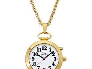 Ladies' Gold Talking Pendant Pocket Watch with Choice of Voice (Male & Female) - English