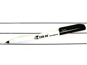 CAN-DO Low Vision Contrast Pen - Black Ink (No Bleed & No Smell)