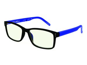 Polinelli Computer Reading Glasses - Blue / Black Plano - Blue Blockers