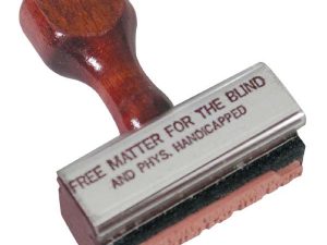 Free Matter for the Blind (Rubber Stamp)