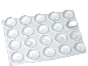 20 Large Transparent Round Locator Bumps