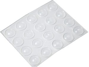 20 Medium Transparent Round Locator Bumps