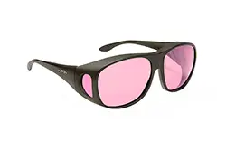 Eschenbach Haven Summerwood Large Fit Over Sunglasses – Light Rose Sunglasses, Black Frame