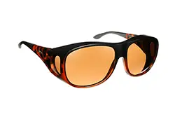 Eschenbach Haven Summerwood Large Fit Over Sunglasses – Polarized Amber Lens, Tortoise Frame
