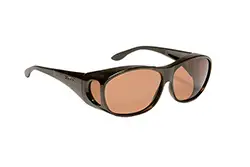 Eschenbach Haven Medium Fit Over Meridian Style Sunglasses – Polarized AmberLens, Tortoise Frame