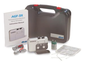 Drive Medical Deluxe Dual Channel TENS Unit – Horizontal Design with Carry Case