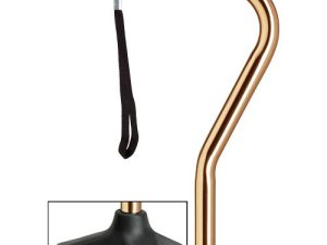 Aluminum Offset Cane – Bronze-Able Tripod Base, Adjustable 30"–39"