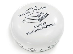 Concord Paperweight - A Good Teacher Inspires