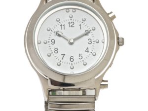 Ladies's Chrome Braille Talking Watch
