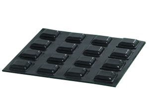 20 Large Black Square Locator Bumps