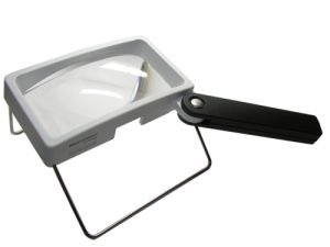 Eschenbach 2.8X Rectangular Magnifier with Stand - 100 x 50 mm
