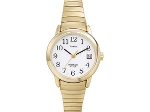 Timex Ladies Indiglo Gold Tone Watch with Date