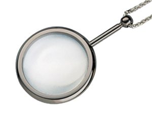 3.5X Eschenbach Pendant Magnifier Chrome Plated