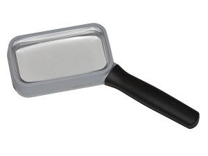 2.7X Eschenbach Rectangular Hand Magnifier - 3.5" x 2"