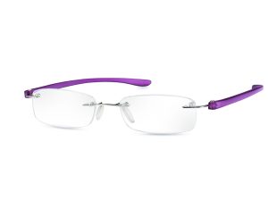 Eschenbach +1.0 Diopter Ready Reading Glasses - Purple Frame Small