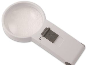 SuperMag 4X LED Lighted Pocket Magnifier - 2.7 Inch Lens