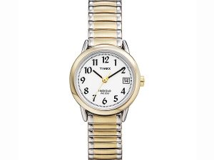 Timex Ladies Two Tone Watch with Date Indiglo Light