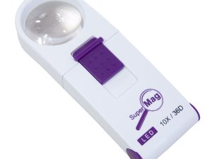 SuperMag 10X LED Lighted Pocket Magnifier - 1.4 Inch Lens