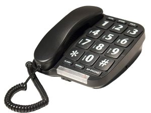 Large Button Phone with Bright Flashing Ringer Light