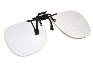 '+1.0 Clip On & Flip Up Large Clear Magnifying Reading Glasses