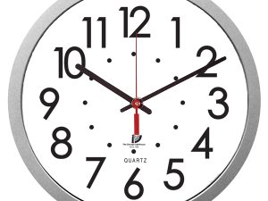 Chicago Lighthouse 14.5" Low Vision Quartz Wall Clock - White Face with Black Numbers