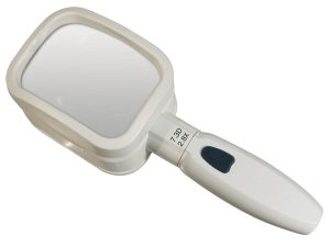 2.8X COIL Raylite Duo LED Hand Held, Stand Magnifier 4 x 3 Inch Lens