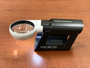 Eschenbach 4X Mobilux LED Lighted Pocket Magnifier and Mobase Stand