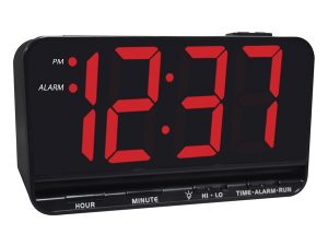 Extra Large 3" Display Electric LED Alarm Clock