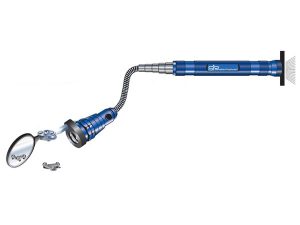 Telescopic LED Flashlight with Magnetic Flex Pick Up Tool