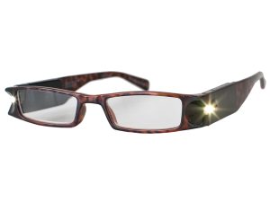 '+1.0 Diopter Eschenbach LightSpecs LED Lighted Reading Glasses - Tortoise - Lindy