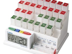The MedCenter System - Talking Monthly Medication Organizer and Alarm