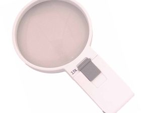 SuperMag 2.5X LED Lighted Pocket Magnifier - 4 Inch Lens