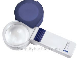 3X Eschenbach LED Hand Magnifier - 2.4 Inch Lens