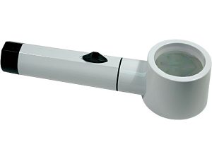 7X Illuminated Hand Held Stand Magnifier - 2.0 Inch Lens