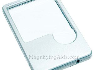Lighted LED Wallet Magnifying Lens - 2X With 6X Insert