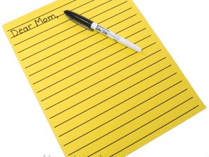 Yellow Bold Line Writing Paper - 100 Sheets - 8.5 x 11 inches