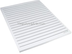White Bold Line Paper - 8.5 x 11 - Lines 9/16" Apart