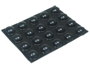 20 Medium Black Round Bumps