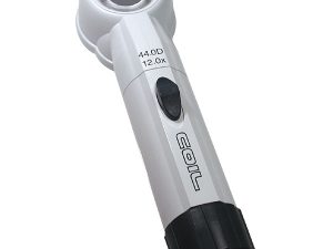 12X COIL LED Illuminated Hand-Held Stand Magnifier - 1.1 Inch Lens