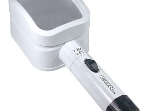 2.8X COIL LED Illuminated Hand-Held Stand Magnifier - 4 x 3 Inch Lens