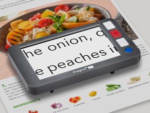 Eschenbach magno® DIGITAL 5″ Portable Video Magnifier | 3X–48X HD Electronic Magnifier for Low Vision